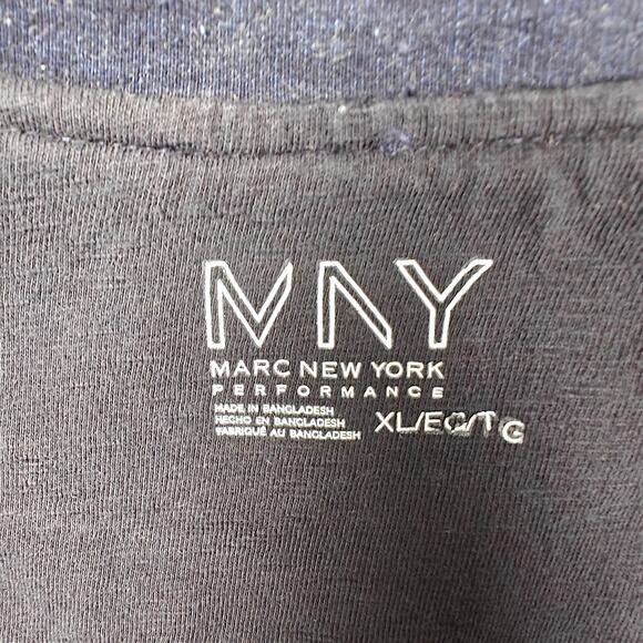 Marc New York Blue Denim Jacket Bomber Style Lined Zip Front Size XL - Picture 7 of 9